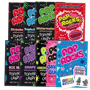 Pop Rocks Popping Candy Variety (9 Pack) with 2 Gosutoys Stickers - Picture 1 of 4