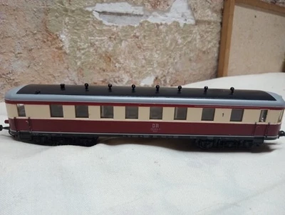 Tren HO vagón de pasajeros vintage PIKO E. Alemania BR185 BR195 DR Foto 1 de 4