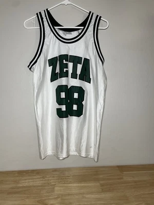 Camiseta sin mangas/camisa de colección Teamwork Zeta blanca verde y negra para hombre talla M 38-40 Foto 1 de 4