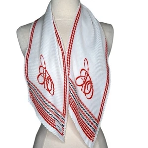 VTG J. D’Ormont Paris Accordion Hair Scarf Retro Neck Scarf Made in Italy RARE - Picture 1 of 10