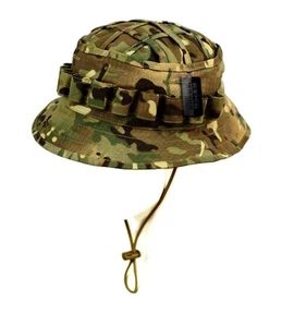 Boonie Hat Military Camo Cap Hunter Sniper Ghillie Bucket Hats Adjustable Jun... - Picture 1 of 5