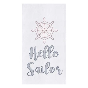 Toalla de cocina de algodón con saco de harina Hello Sailor - Imagen 1 de 2