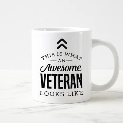 Impresionante Taza de Café Veterano Divertida Oficial Militar Idea de Regalo Taza para Amigos Foto 1 de 2