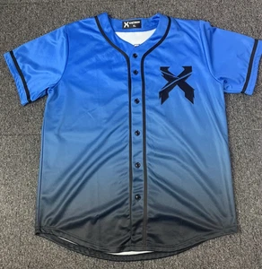 Excision Headbanger Baseball Jersey Mens Shirt Size XL Rave Festival EDM Music - Picture 1 of 10