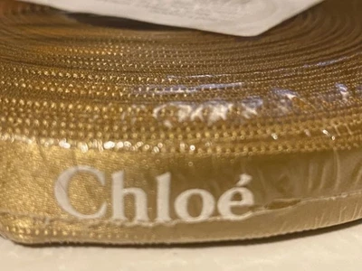 CHLOE GOLD RIBBON 50 METERS  LONG = 164 Ft New  Sealed - Image 1 of 3