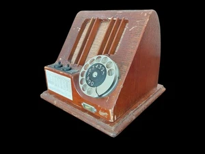 ANTIKES SEHR SELTENES ERICSSON SCHALTTAFELTELEFON AUS HOLZ - Bild 1 von 21