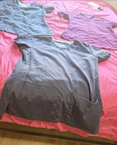 Grey’s Anatomy Signature by Barco Women’s Scrub Shirt Lot Tops 3 Total Size S - Picture 1 of 13