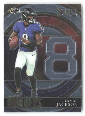 2021 Panini Select #SN-5 Lamar Jackson Select Numbers - Image 1 of 2