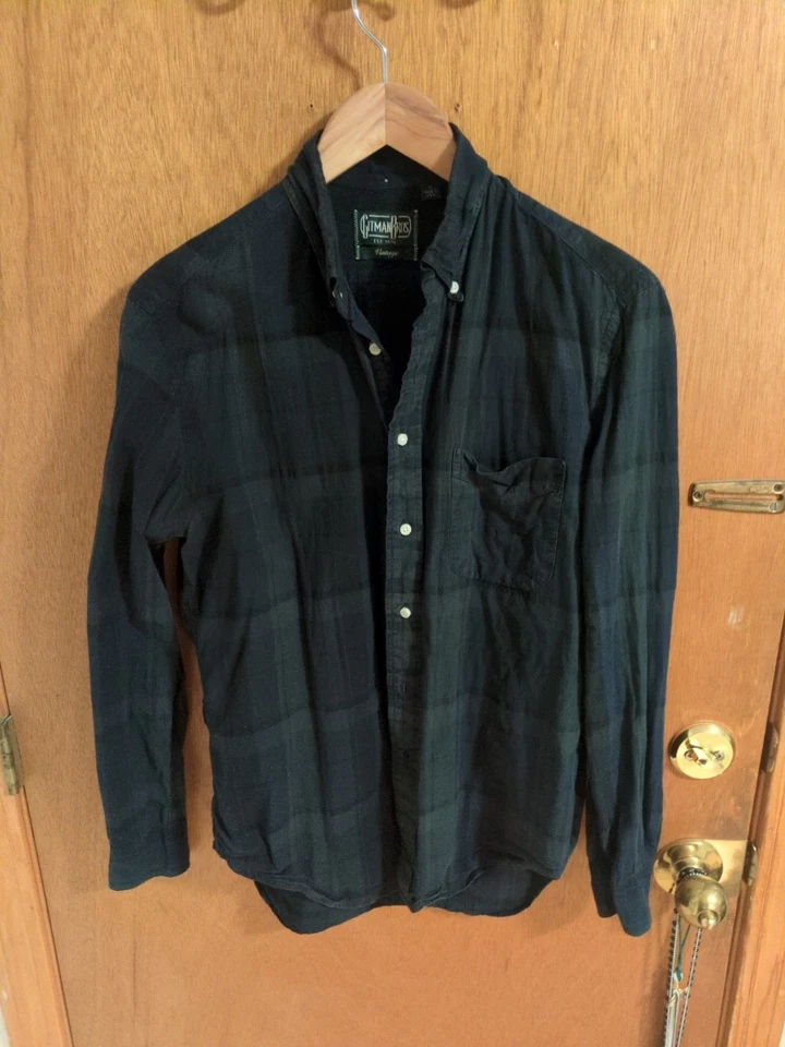 gitman vintage gitman bros linen blackwatch plaid - M - Image 1 of 3
