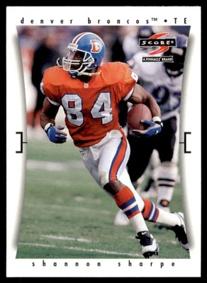1997 Score # 37 Shannon Sharpe Broncos - Image 1 of 2