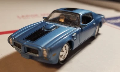 Johnny Lightning Blue 70s Pontiac Trans Am 1:64 Diecast P421 1999 Playing Mantis - Image 1 of 4