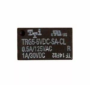 5pz Relè di Segnale Mini Dimensioni TTi TRG5-5VDC-SA-CL 1C Bobina= DC5V 5V 12,5x7,5x10mm - Foto 1 di 3