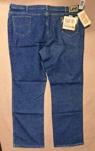 Vintage Lee Jeans, Strait Leg Stretch, Big And Tall Deadstock NWT, Size 50x34 - Picture 1 of 3
