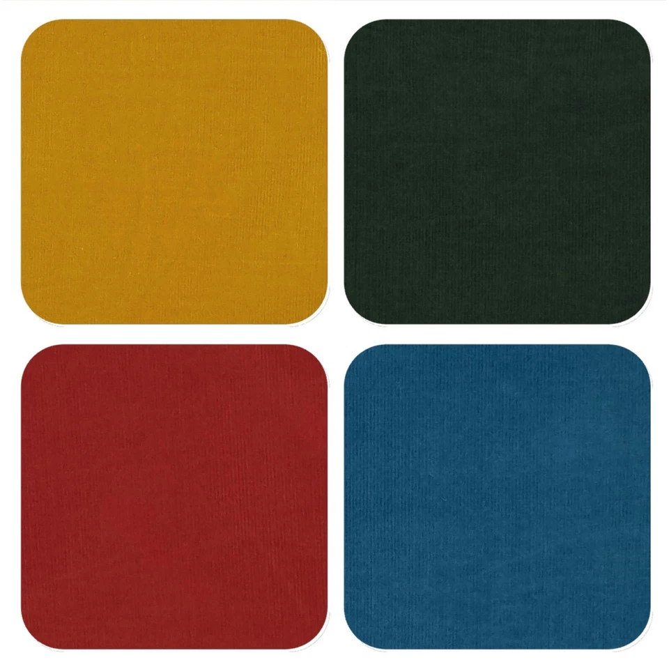 Plain Needlecord Fabric -  100% Cotton - Babycord Corduroy in Autumnal Colours - Image 1 of 1