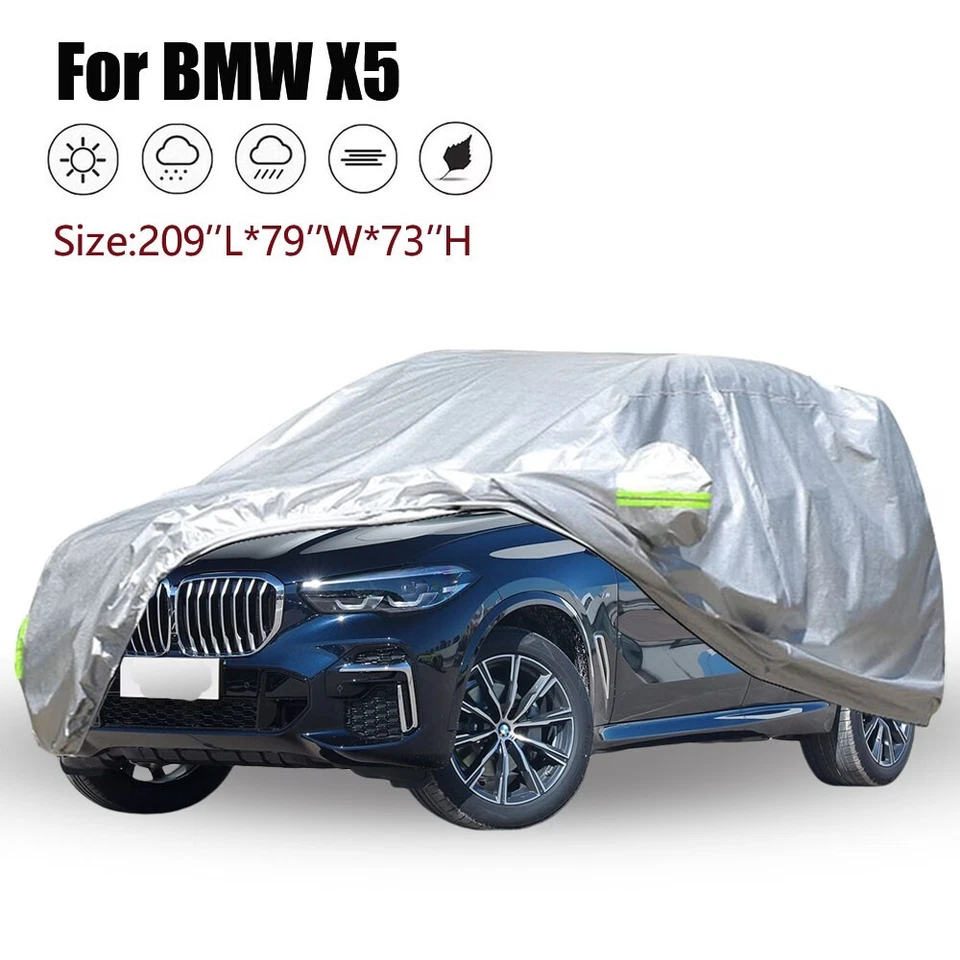 Cubierta completa para automóvil para BMW X5 exterior impermeable polvo protección UV para todo tipo de clima Foto 1 de 4