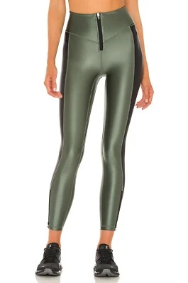 Legging Revolve Medio Todo Acceso Ultra Alto Tiro Cremallera Frontal Desteñido Ejército Negro Foto 1 de 4