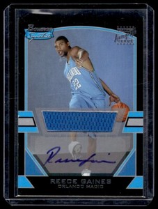 2003-04 Bowman Signature Reece Gaines Rookie Auto 0792/1250 Orlando Magic #86