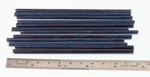 12 Tempered Blue Steel Wire Pivots Clock Repair Pivot Pinions Staff 4mm - 5mm - Picture 1 of 2