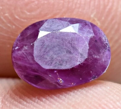 1.80 CT Oval Faceted Corrundum From Badakhshan Afghanistan - Image 1 of 4