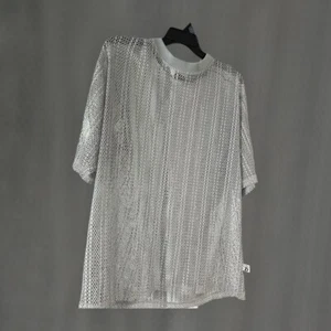 Mens DIO MODA short sleeve shirt GrayMesh XL - Picture 1 of 2