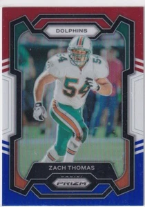 Panini Prizm 2023 Card NFL No. 181 Zach Thomas Red White Blue - Picture 1 of 2