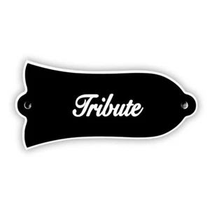 Parts For US Gibson Les Paul 'Tribute' TRUSS ROD COVER PLATE , 2Ply Black - Picture 1 of 1