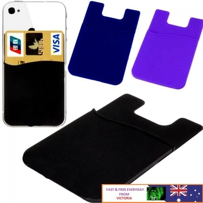 Universal Mobile Holder Card Pouch Back  Sticker Cover Adhesive for Phone - Image 1 of 4
