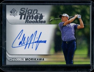 2021 UD SP Authentic Golf Collin Morikawa Sign of the Times Rookie Auto RARE - Image 1 of 2