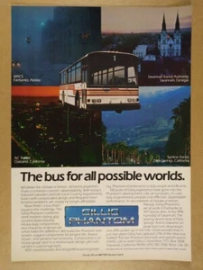 Gillig Phantom Transit Bus 1983 anuncio impreso vintage - Imagen 1 de 1