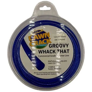 .095 Groovy Trimmer Line 1 Pound Commercial Grade Lawn Crack - Picture 1 of 3