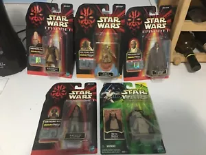 Star Wars The Phantom Menace Episode 1 Yoda Mace Windu and Jedi Council figures - Picture 1 of 7