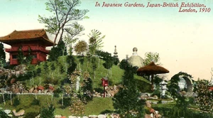 PC de Londres, Inglaterra. 'Exposición japonesa-británica, en jardín japonés, Londres, 1910' - Imagen 1 de 3