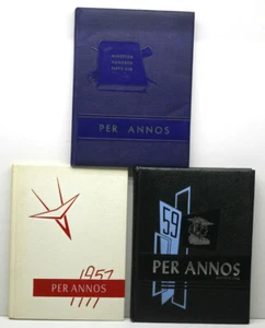 3pc Vintage 1956+1957+1959 East Syracuse NY Yearbooks High School Styles+History - Picture 1 of 12