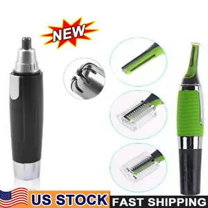 Electric Nose Hair Trimmer Shaver Ear Face Eyebrow Mustache Beard Shaver Clipper - Picture 1 of 24