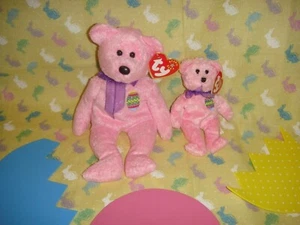 Ty Eggs Beanie Baby & Basket Beanie Bears - Picture 1 of 10