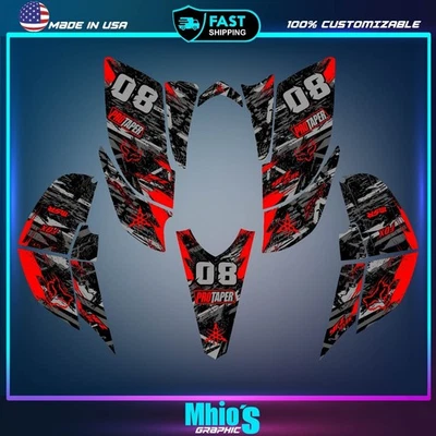 Kit de gráficos Yamaha YFZ 450 2003 2004 2005 2006 2007-2008 calcomanías pegatinas ATV Foto 1 de 4