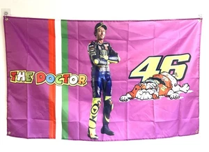 Valentino Rossi Motorrad Rennen Legende Flagge 5 x 3 Fuß KOSTENLOSER UK 48-STUNDEN-VERSAND - Bild 1 von 4