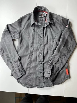 Bulwark Women’s XS-RG Flame Resistant Protective Apparel, Gray, Button Front EUC - Image 1 of 4