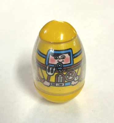 1976 Vintage Hasbro Yellow Weebles Wobble Banheira de Mergulhador Sub Figura - Imagem 1 de 2