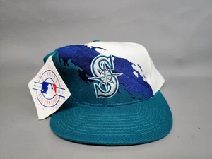 Brand New - Seattle Mariners Genuine Merchandise LOGO 7 Splash Snapback Cap Hat - Picture 1 of 12