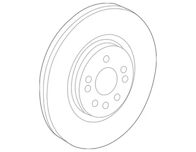 Genuine Mercedes-Benz Brake Disc Vented 166-421-16-00 - Image 1 of 2