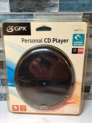 GPX PC101B Personal CD Player – Sealed New – Earbuds, Shuffle, LCD Display - Image 1 of 3