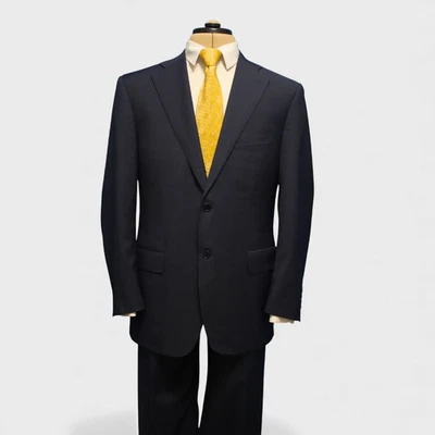 Canali 1934 2 Piece Suit US 42R Navy Blue Wool Dual Vent 2 Button - Image 1 of 4