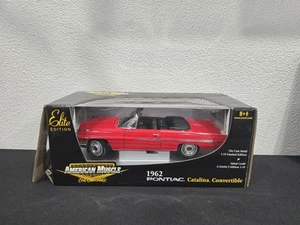 MIB ERTL AMERICAN MUSCLE 1962 PONTIAC CATALINA CONVERTIBLE 1:18 ELITE EDITION LE - Picture 1 of 7