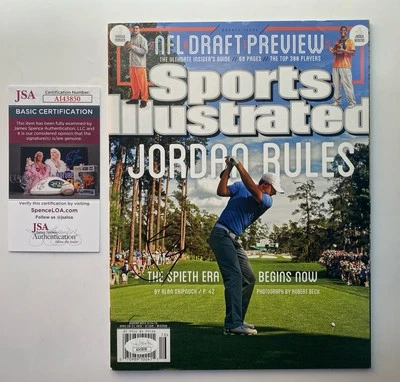 乔丹·斯皮特亲笔签名签名体育插图高尔夫大师赛 LIV PGA 正品证书 — 第 1/2 张图片