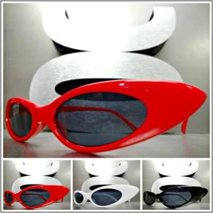 EXAGGERATED VINTAGE 50s RETRO Style SUNGLASSES Small Thin Fashion Frame 3 Colors - Picture 1 of 15