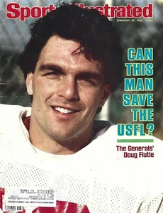 USFL NEW JERSEY GENERALS DOUG FLUTIE 1985 SPORTS ILLUSTRATED LIVINGSTONE BRAMBLE - Picture 1 of 1