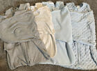 HALO Sleep Sack Baby 0-3 Months 4x LOT Blue Gray Wearable Blanket Swaddle Set