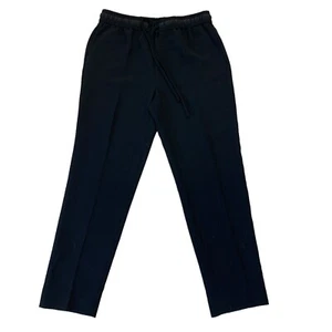 Kate Spade Trouser Pant Women 2 Black Drawstring Waist Tapered Pull On Polyester - Picture 1 of 13