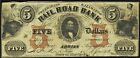 Veraltete Währung 1. August 1853 Adrian, MI - Erie and Kalamazoo Rail Road Bank $ 5